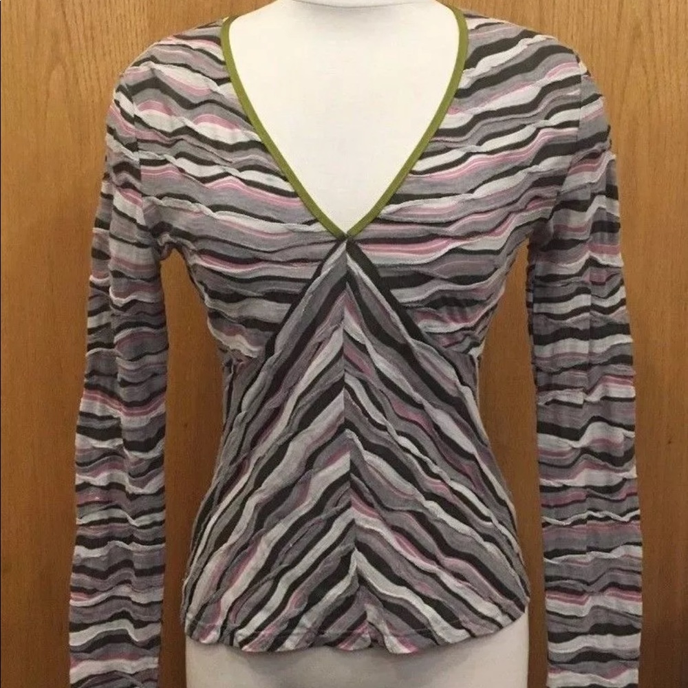 Missoni Striped Long Sleeve Top size: 6